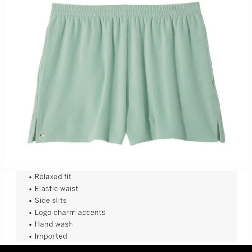 Victoria's secret terry-cloth swim coverup short MEDIUM GREEN